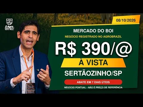 R$ 390/@ À VISTA EM SERTÃOZINHO/SP.  E os 400 reais?